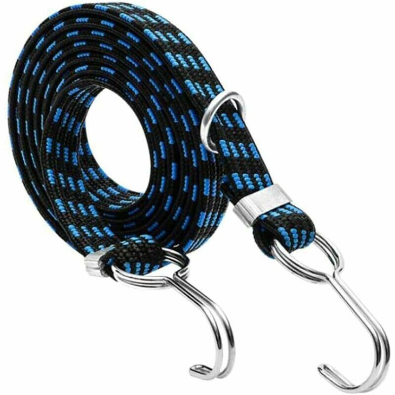 foto del prodotto corda elastica extra large con gancio per bagagli, bici, scooter e motociclette, 100 400 cm, blu. 2 milioni