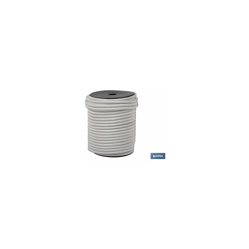 foto del prodotto corda elastica lattice 1 12 mm 25 m. bianco