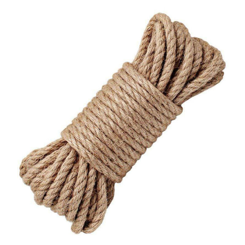 foto del prodotto corda fune canapa multiuso intrecciata giardino lunghezza 10m diam 4mm trade shop traesio