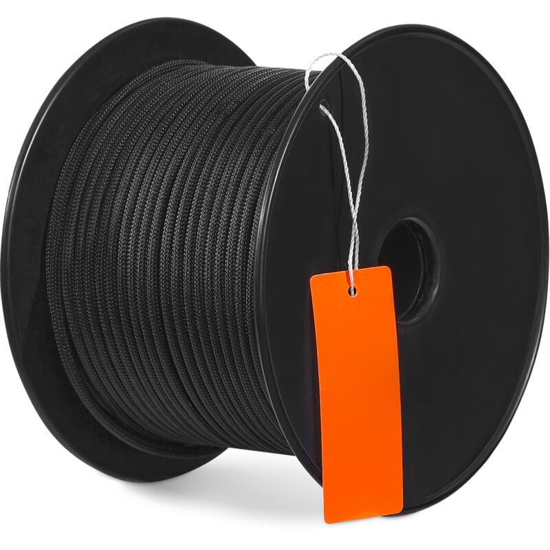 foto del prodotto corda in nylon doppia intrecciata, 32 trefoli, 3,20 kn resistenza alla rottura, arrampicata arborist escursionismo, corda roccia campeggio altalena