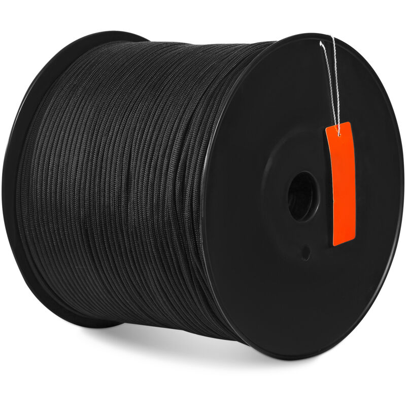 foto del prodotto corda in nylon doppia intrecciata, 32 trefoli, 3,20 kn resistenza alla rottura, arrampicata arborist escursionismo, roccia campeggio altalena discesa
