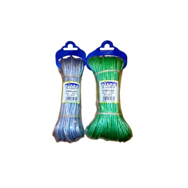 foto del prodotto corda in plastica foderata sifer 4 mm x 25 metri verde