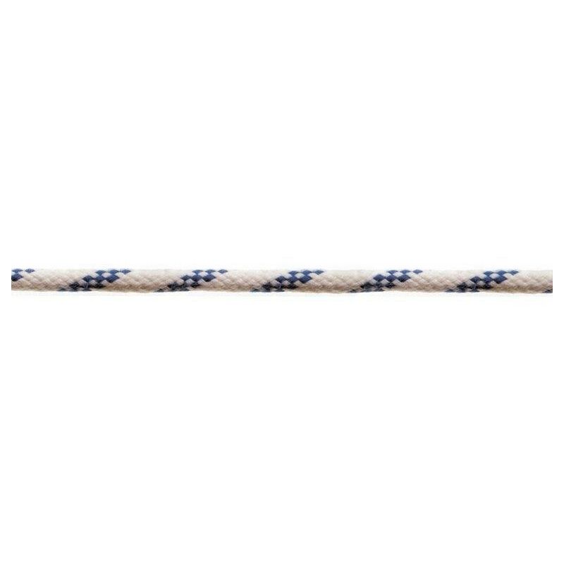 foto del prodotto corda in poliestere 5 mm. bianco blu 90 mt.