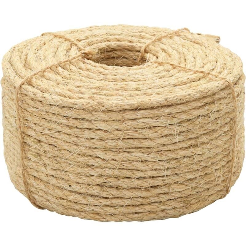 foto del prodotto corda in sisal spago da giardinaggio cordone corda ritorta corda di canapa ideale per agricoltura pesca spedizione 100 sisal 10 mm 50 m