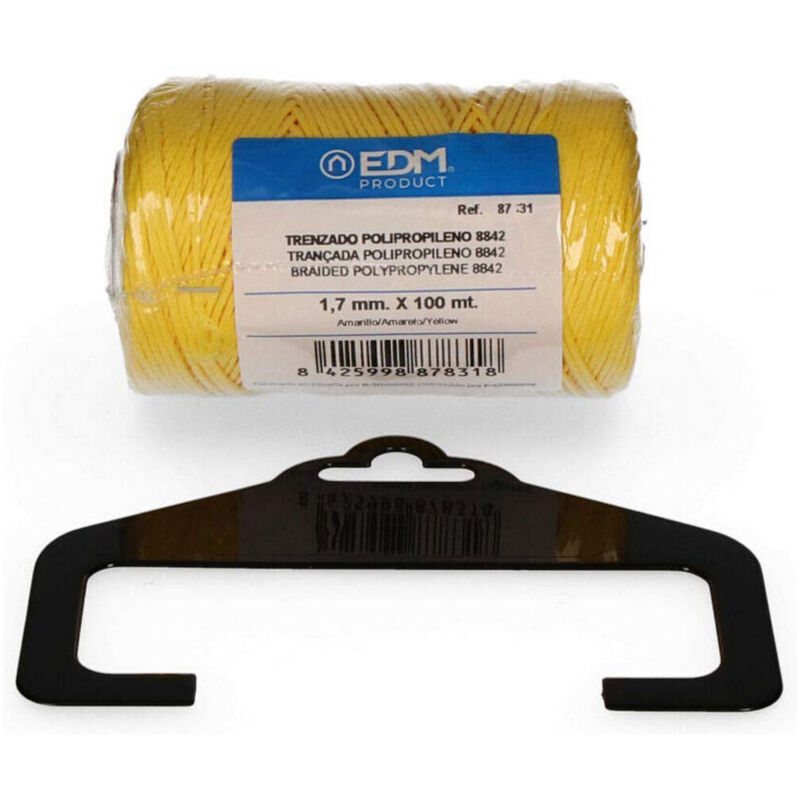 foto del prodotto corda intrecciata edm 87831 giallo polipropilene