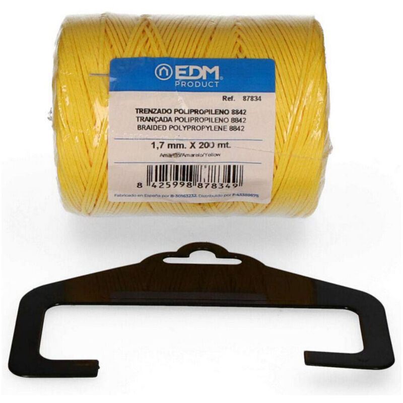 foto del prodotto corda intrecciata edm 87834 giallo polipropilene