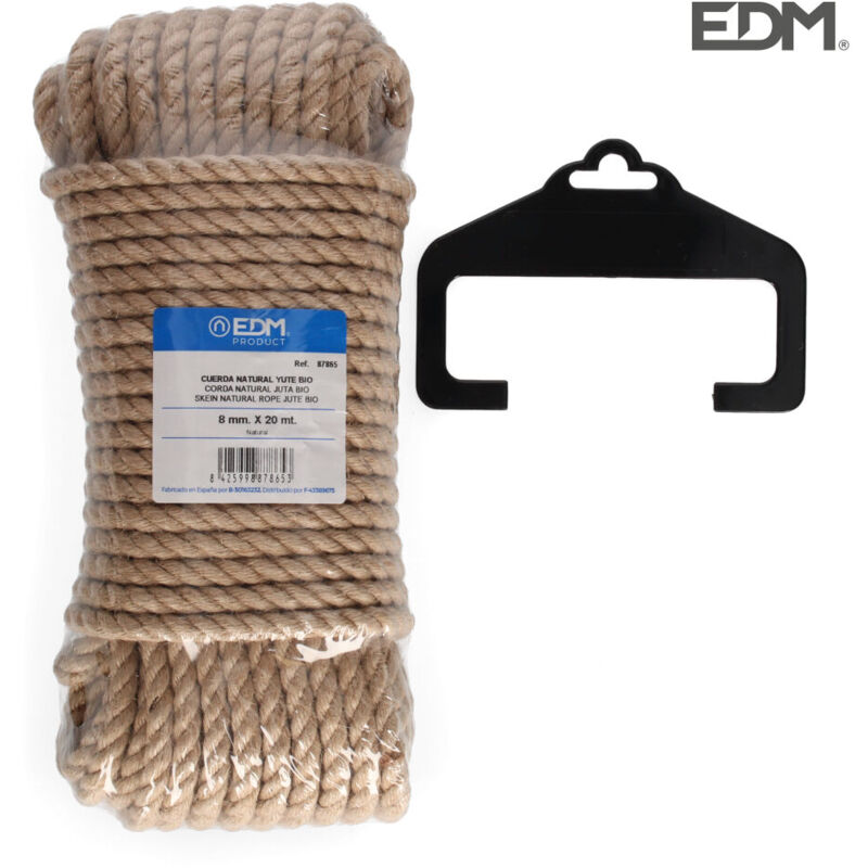 foto del prodotto corda intrecciata edm 87865 naturale juta 20 m