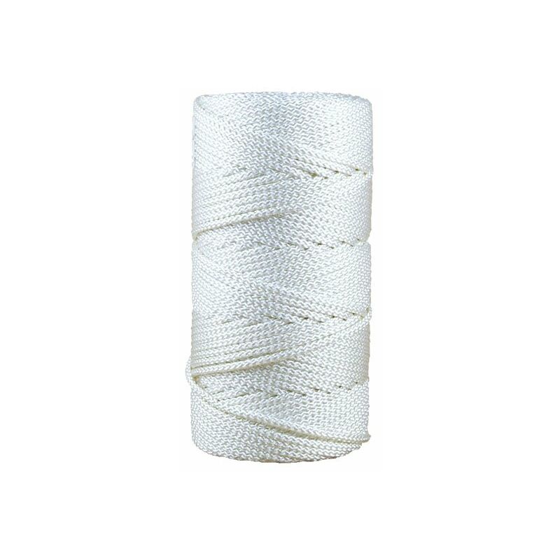 foto del prodotto corda intrecciata in poliestere 5mm 200 m bianco