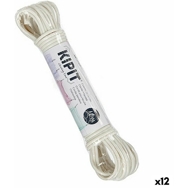 foto del prodotto corda per stendere kipit hh023a s c bianco pvc 10 m 12 unit 