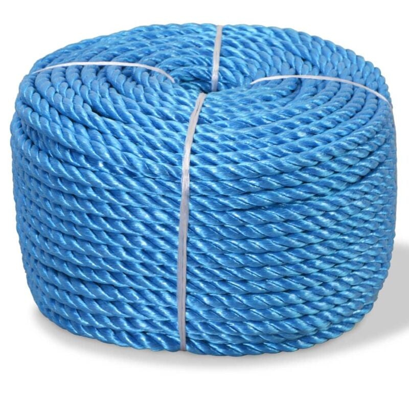 foto del prodotto corda polipropilene intrecciata 10 mm 500 m blu 020003393