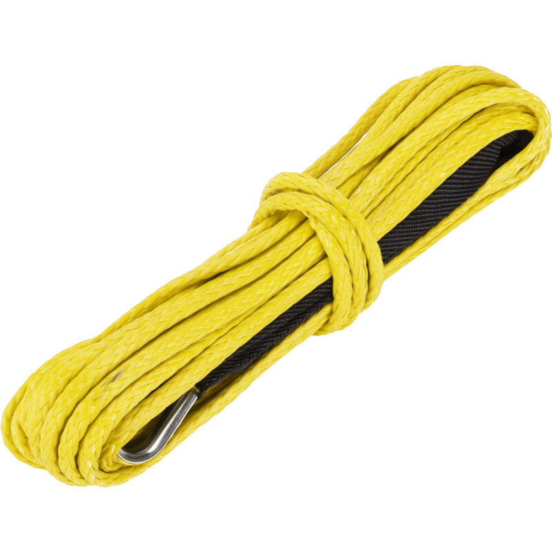 foto del prodotto corda sintetica da 15 m 7700 libbre cavo per verricello in nylon di ricambio per camion suv smittybilt atv utv giallo eosnow