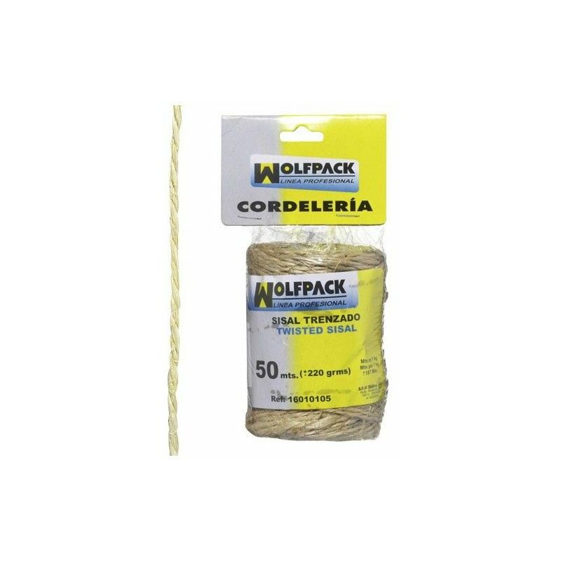 foto del prodotto corda sisal n 1 2 cabos bobina 220 gr. 50 m. 