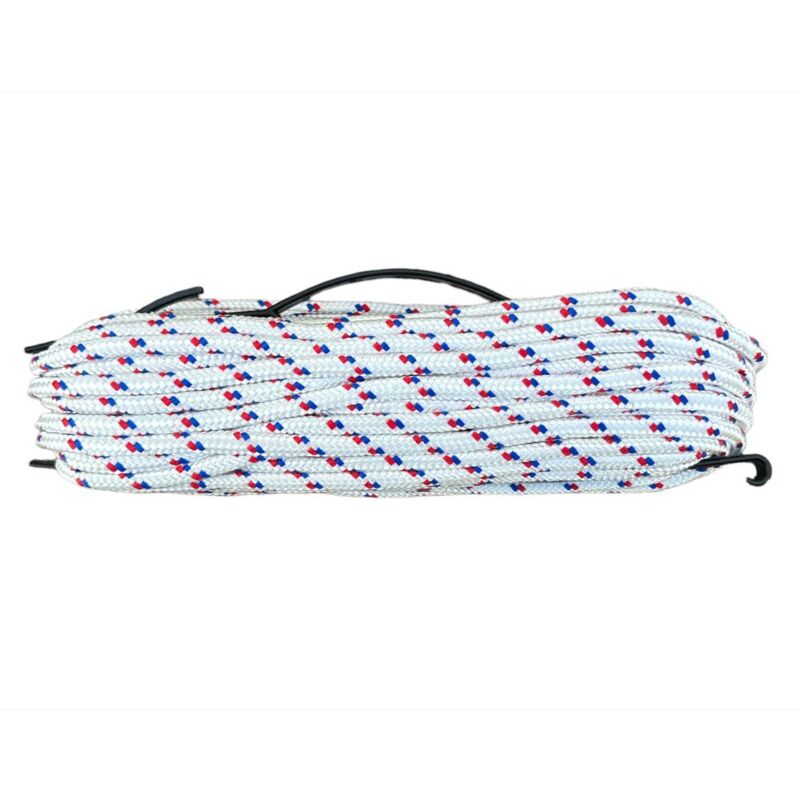 foto del prodotto corda treccia fune 10 mm 20 metri in polipropilene 16 fusi anti uv con segnalino 10 mm 20 metri