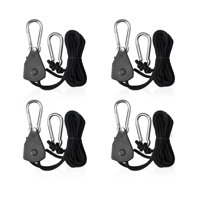 foto del prodotto corde a cricchetto regolabili da 4 pezzi con ganci corda a cricchetto per vela da 1 8 tenditore