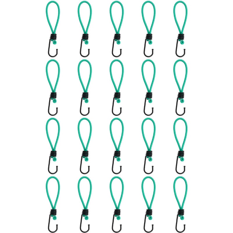 foto del prodotto corde elastiche con ganci 20 pz 15 cm vidaxl