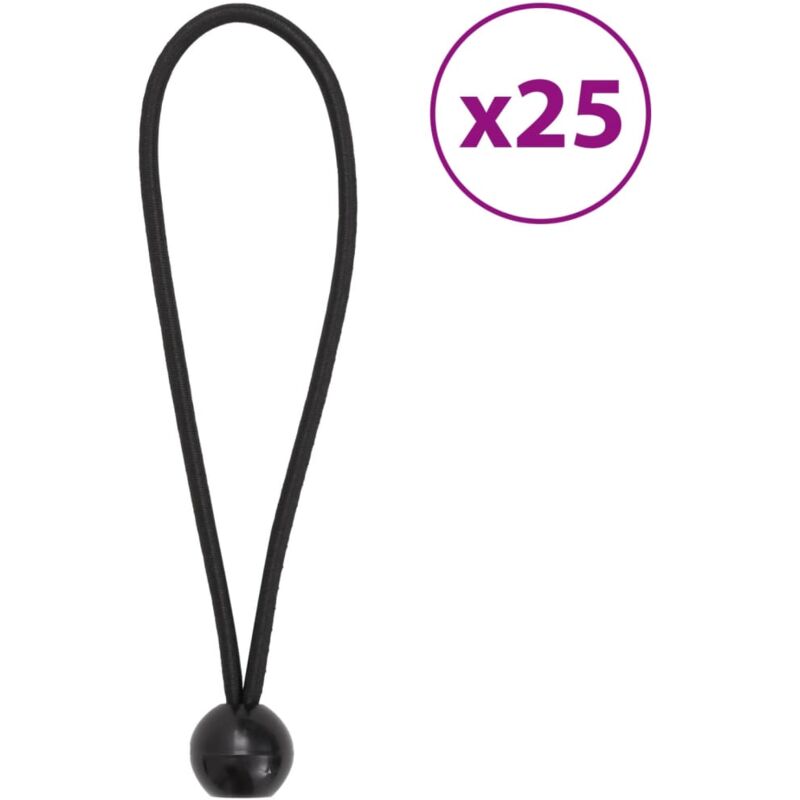 foto del prodotto corde elastiche con palline 25 pz 21x0,5 cm vidaxl