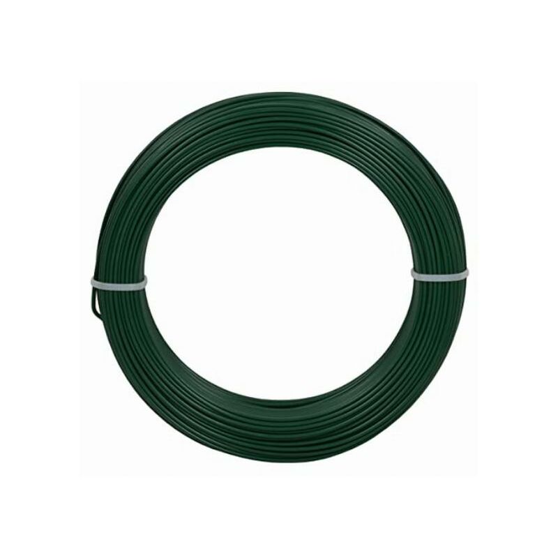 foto del prodotto corderie italiane 002014096 filo ferro plastica, verde, 2.7 mm, 100 m