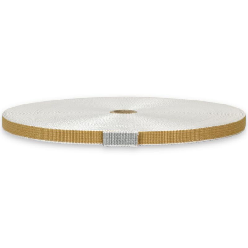 foto del prodotto corderie italiane - 002035398 cintino polipropilene biege 22 mm, 50 mt, beige/grigio