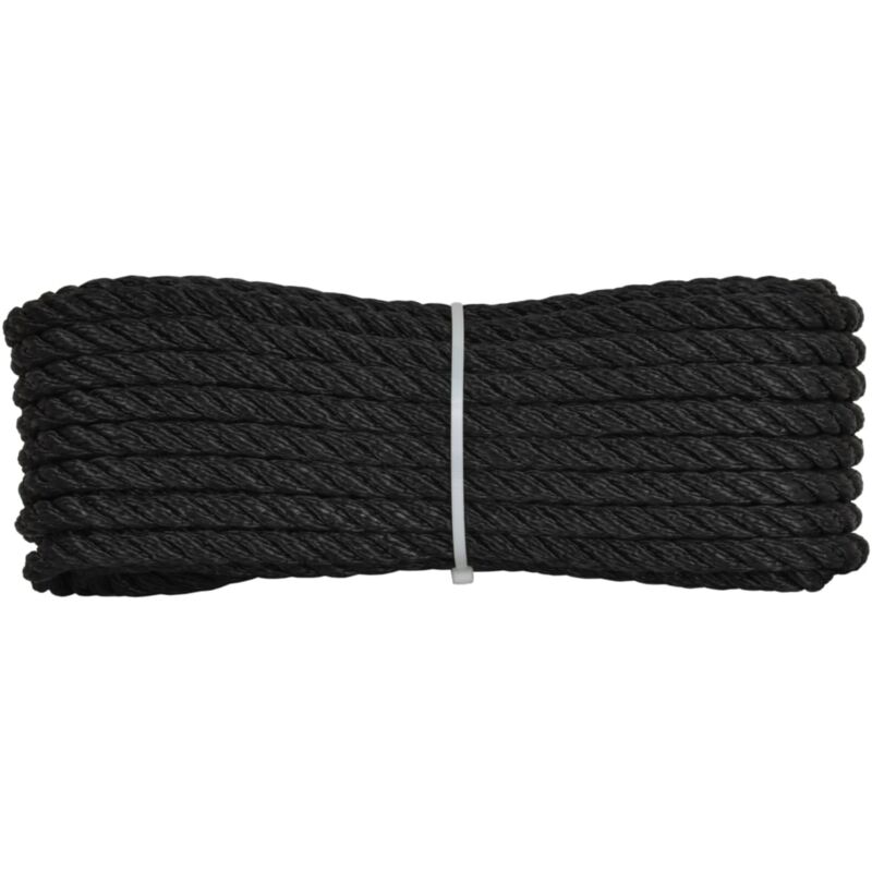 foto del prodotto corderie italiane 006004219 gherlino cima per ormeggio, diametro 8 mm, 10 mt, nero
