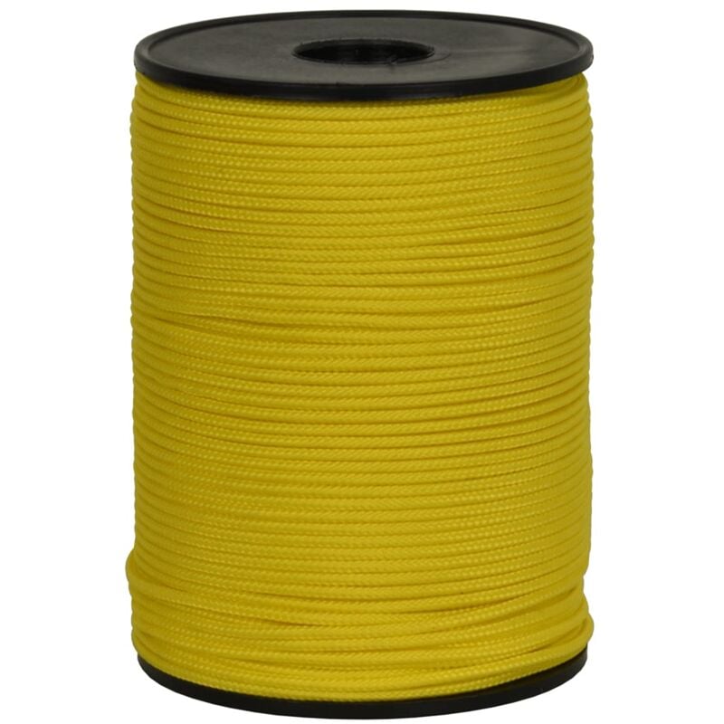 foto del prodotto corderie italiane 006005889 filo muratore, cordino edilizia giallo, 2 mm 500 mt