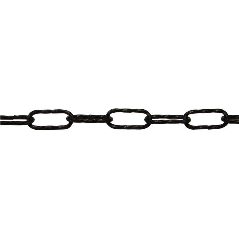 foto del prodotto corderie italiane 006007258 catena genovese, filo quadro ritorto, nera, 3.5 x 38 x 12 mm, 1.5 m