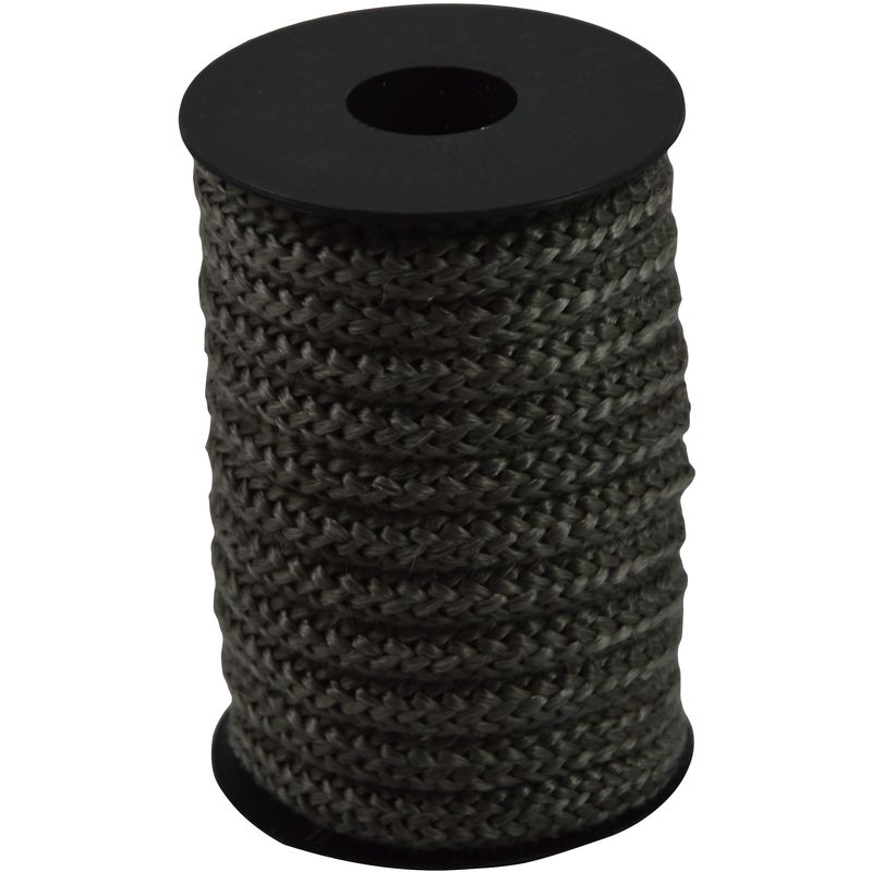foto del prodotto corderie italiane 006026327 treccia in fibra vetro grigia, 10 mm 5 mt