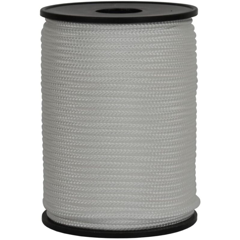 foto del prodotto corderie italiane 006036685 cordino colorato hobby, bianco, 2 mm, 100 m