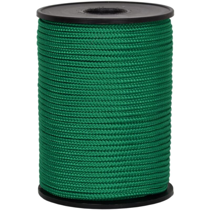foto del prodotto corderie italiane 006037422 cordino colorato hobby, verde, diametro 3 mm, 90 mt