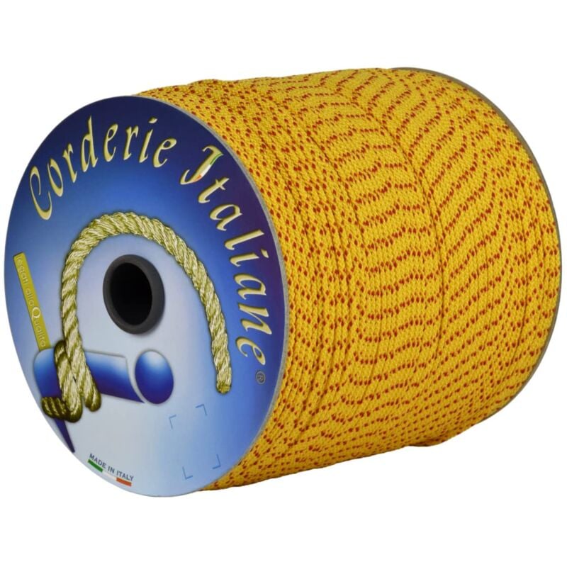 foto del prodotto corderie italiane 006075011 cordino edilizia extra giallo 2 mm 50 mt