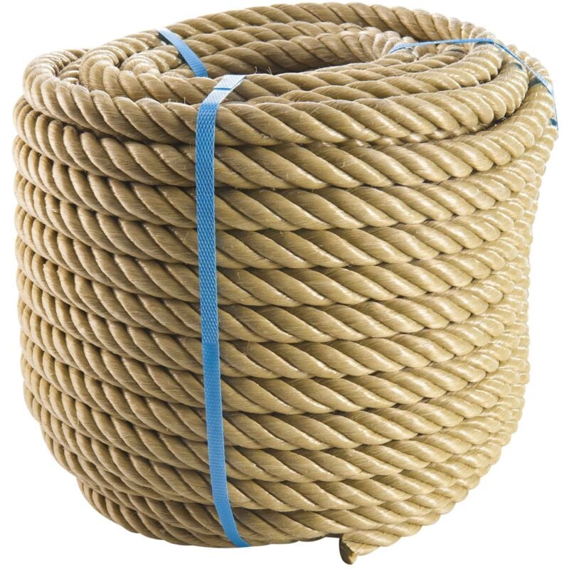 foto del prodotto corderies tournonaises - corda beige in polipropilene 50m, 18mm