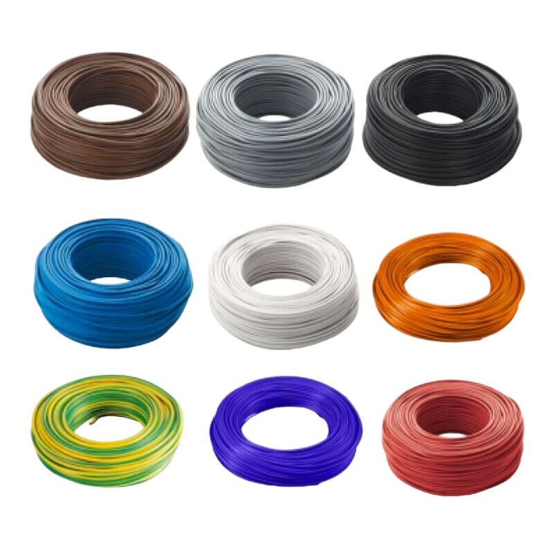 foto del prodotto cordina cavo unipolare fs17 450 750 v 1x 1,5 mm per impianti bobina 100 metri colore viola colore giallo verde massa 