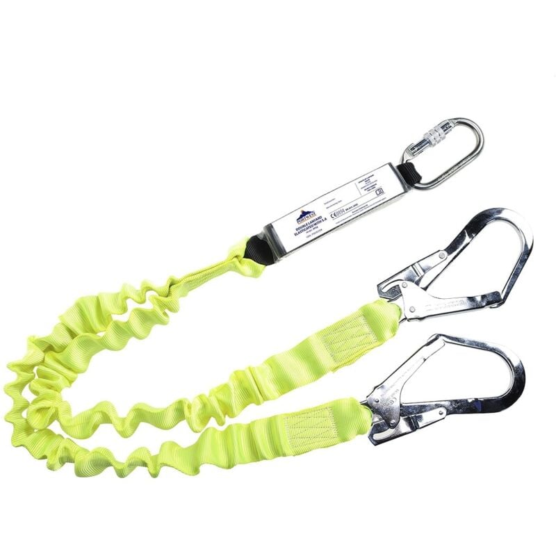 foto del prodotto cordino doppio elasticizzato con assorbitore di energia giallo