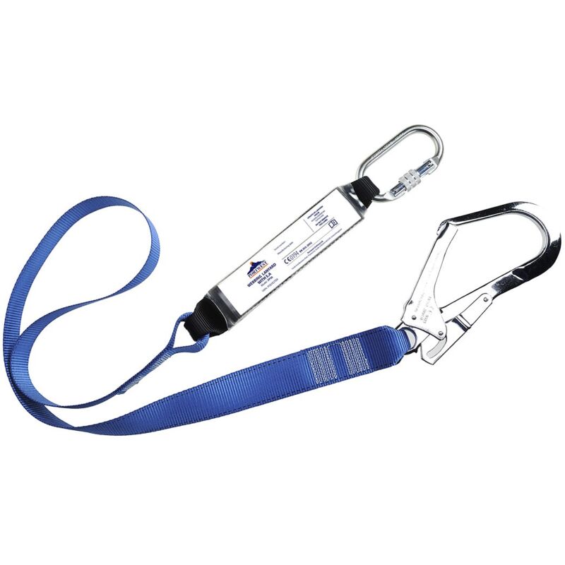 foto del prodotto cordino singolo con assorbitore e gancio blu
