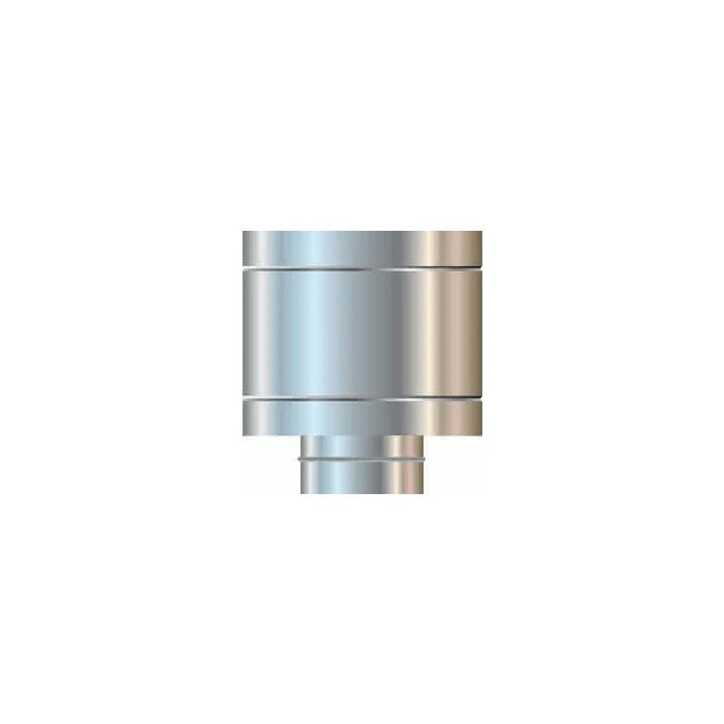 foto del prodotto cordivari cappellotto antivento inox 300 a botte mono parete