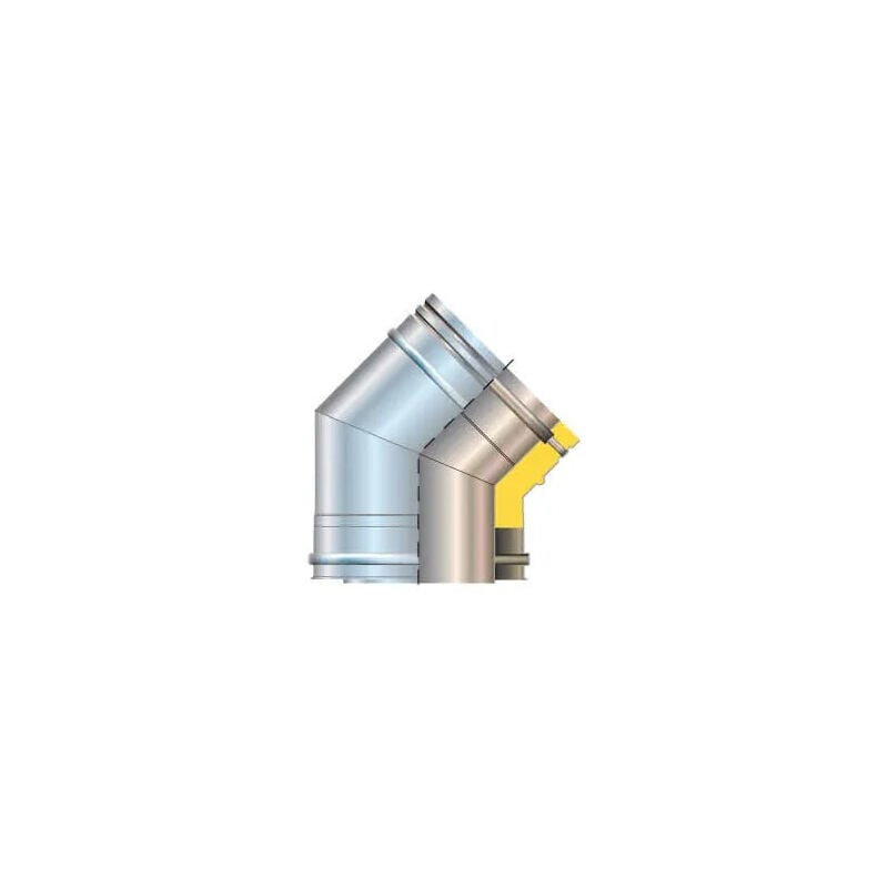 foto del prodotto cordivari curva 45 150 100 inox aisi 316l doppia parete