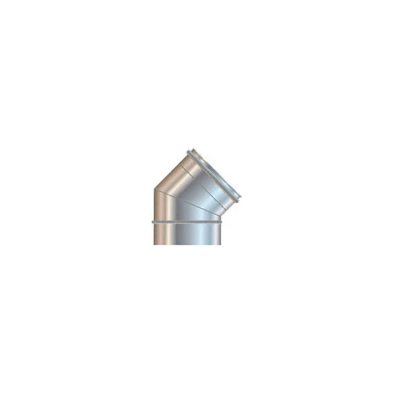 foto del prodotto cordivari curva 45 monoparete acciaio inox aisi 304 250 sp 0,5 mm europrofil