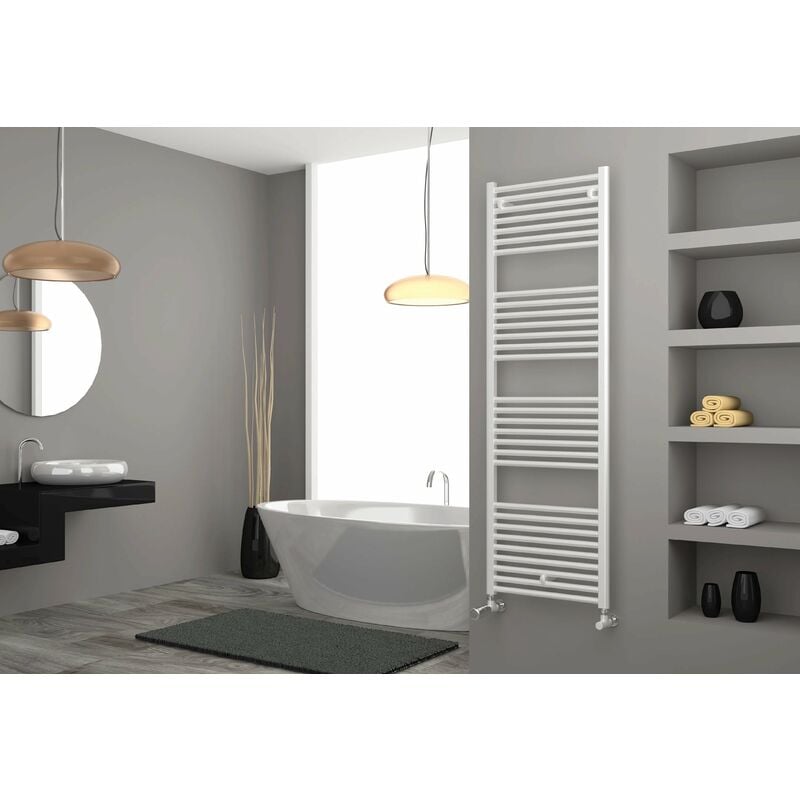foto del prodotto cordivari lisa 25 radiatore scaldasalviette 76x45 interasse 40 cm colore bianco