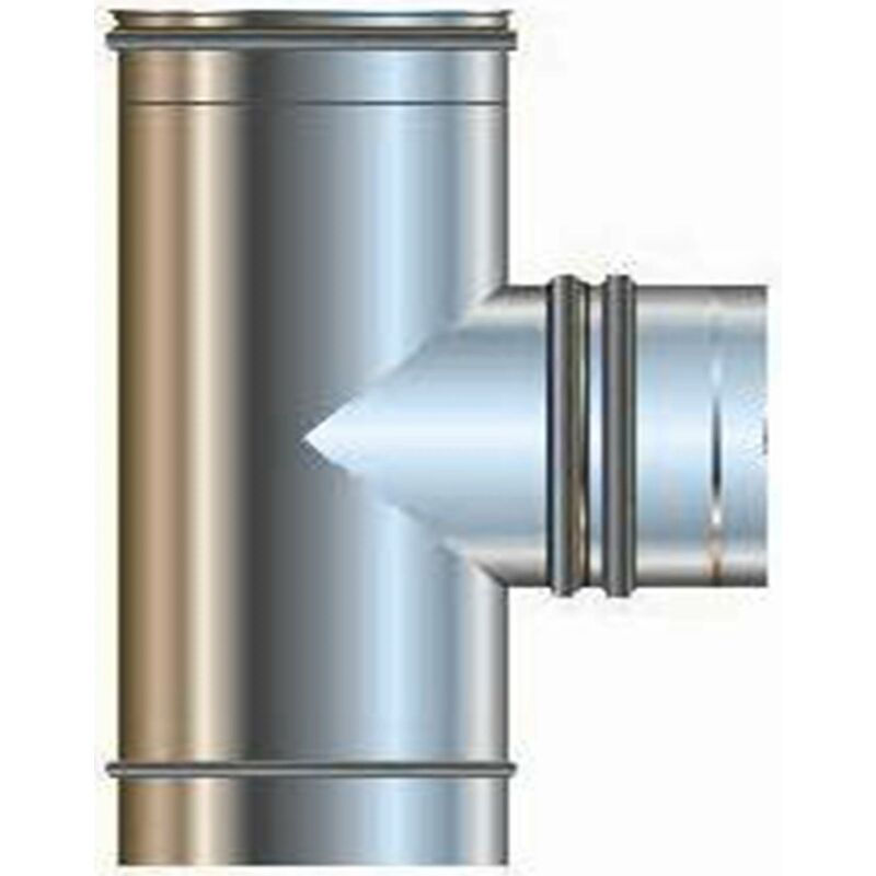 foto del prodotto cordivari raccordo a tee 90 inox 140 aisi316l maschio centrale mono parete