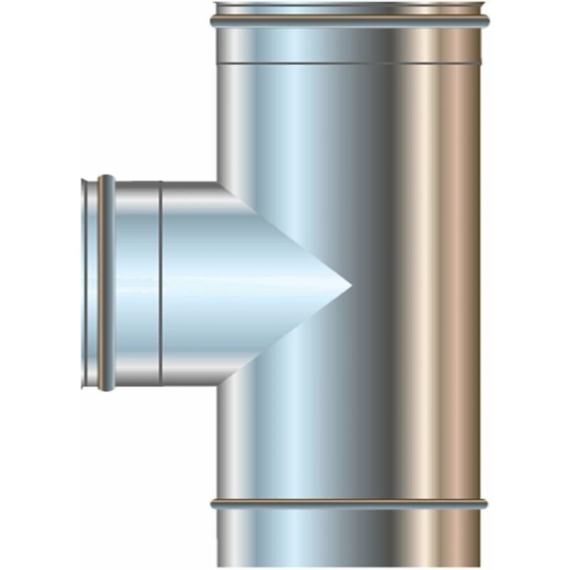 foto del prodotto cordivari raccordo a tee 90 inox 80 aisi316l femmina centrale mono parete