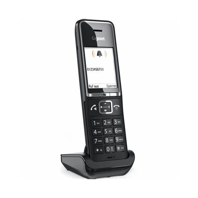 foto del prodotto cordless siemens gigaset comfort 550 black con vivavoce e presa cuffie