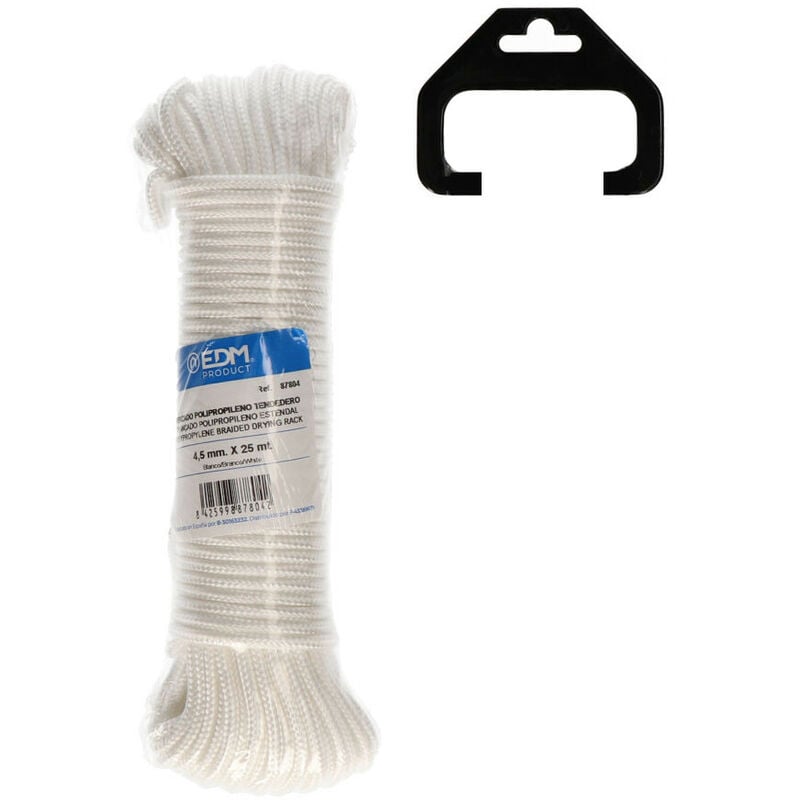 foto del prodotto cordoncino a maglia polipropilene bianco 4,5 4,5 mm x 25 m fralatn esterno resistente