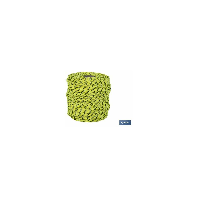 foto del prodotto cordone hippie intrecciato giallo nero 3 mm x 100 m