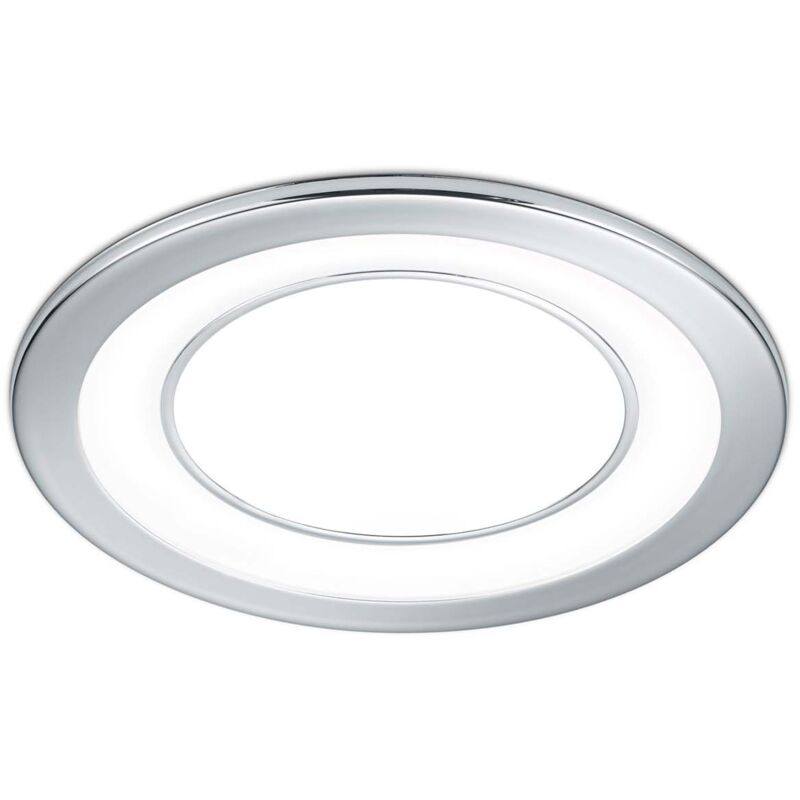 foto del prodotto core faretto da incasso plastica cromata tripla accensione indipendente d. 14,5cm