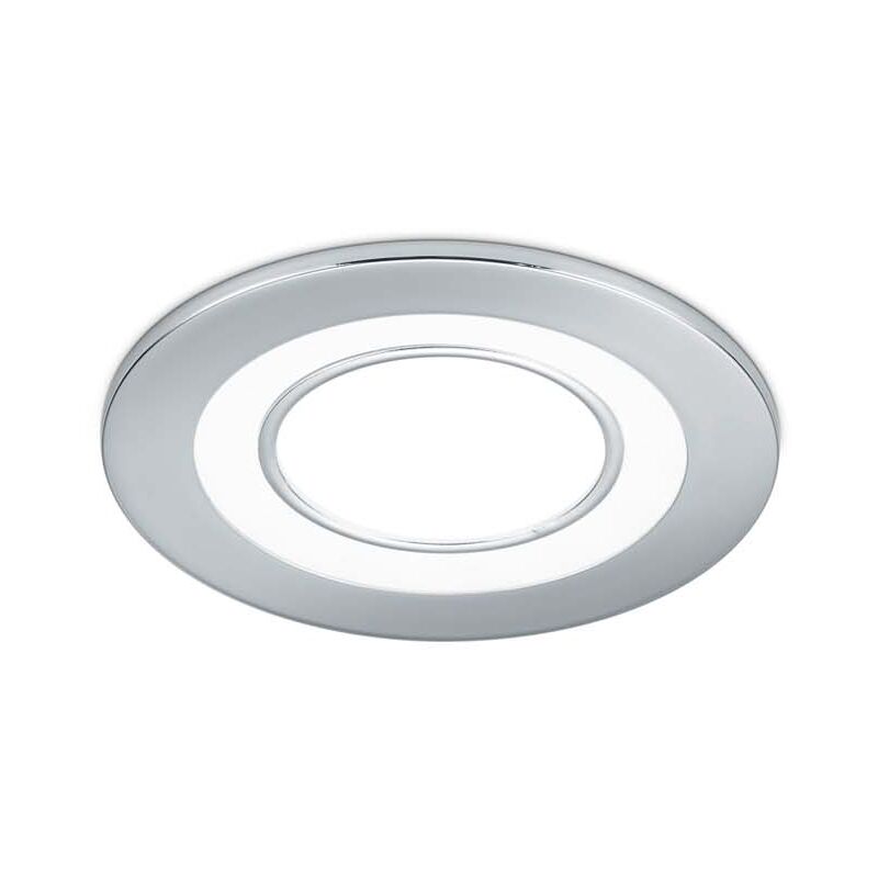 foto del prodotto core faretto da incasso plastica cromata tripla accensione indipendente d. 8,2cm