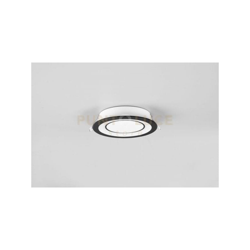 foto del prodotto core faretto led 10w 1040lm, 3000k da incasso plastica nera satinata tripla accensione indipendente d. 14,8cm