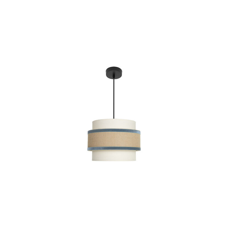 foto del prodotto cornalina lampada a sospensione deceiling lamp 1x27 beige blu 30d