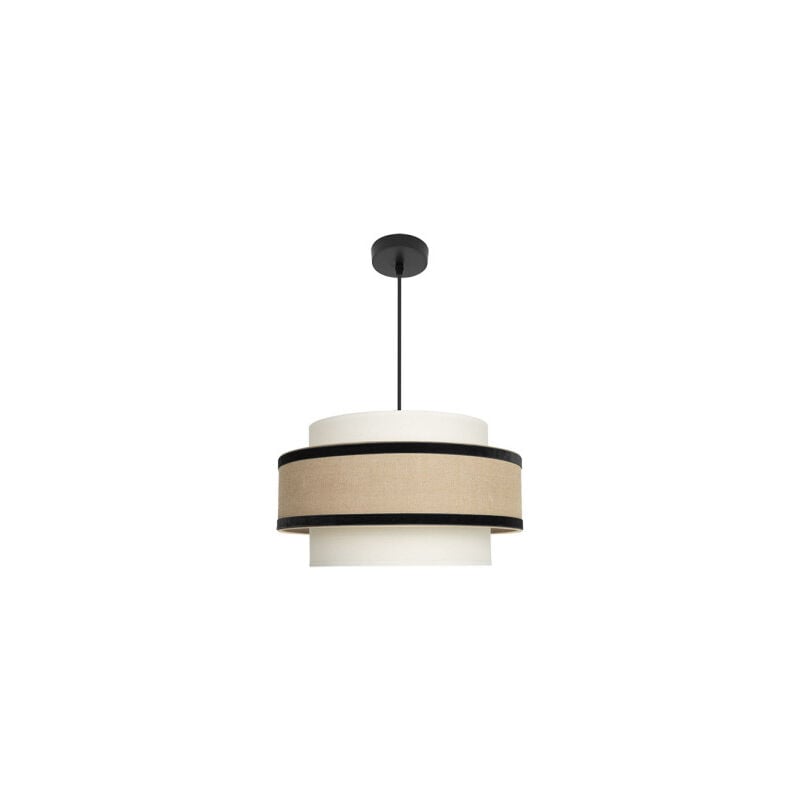 foto del prodotto cornalina lampada a sospensione deceiling lamp 1x27 beige nero 40d
