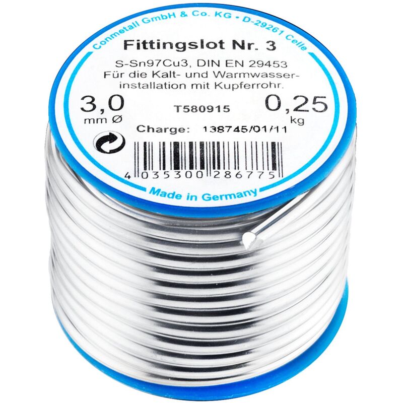 foto del prodotto cornat t580915 saldatura morbida, 250 g, 97 , argento, klein