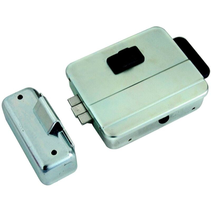 foto del prodotto corni yale serratura elettrica da applicare per cancelletti nf5013 1z zincata, cilindro fisso, reversibile, mulipla solo pulsante