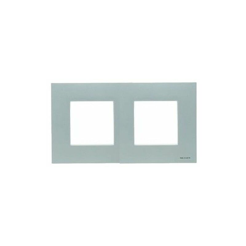 foto del prodotto cornice 2 elementi silver niessen zenit n2272 pl